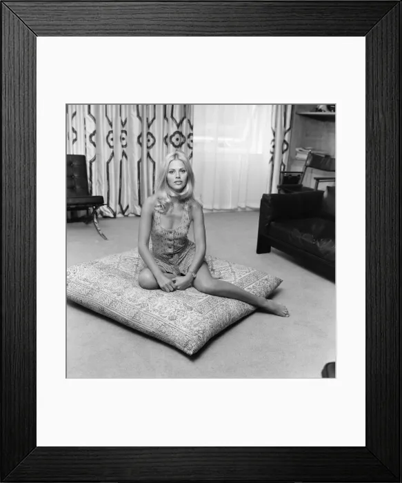 Framed Print : Britt Ekland, Swedish actress, pictured June 1971 Framed Print : Britt Ekland, Swedish actress, pictured June 1971
