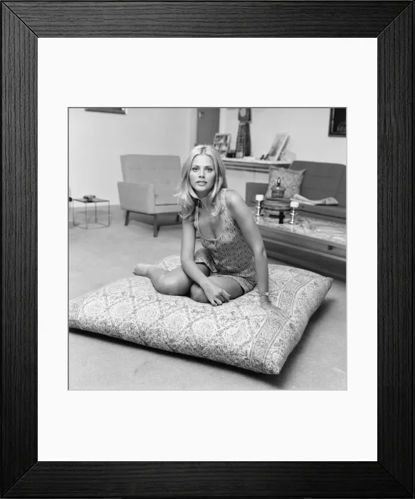 Framed Print : Britt Ekland, Swedish actress, pictured June 1971 Framed Print : Britt Ekland, Swedish actress, pictured June 1971
