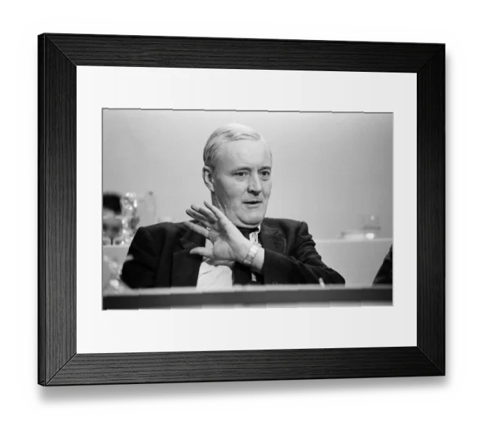 Framed Print : Labour Party Conference in Brighton. Tony Benn. 3rd October 1983