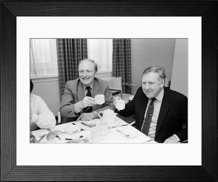 Framed Print : Labour Party Conference in Brighton. Labour leader Neil Kinnock with Roy Hattersley Framed Print : Labour Party Conference in Brighton. Labour leader Neil Kinnock with Roy Hattersley