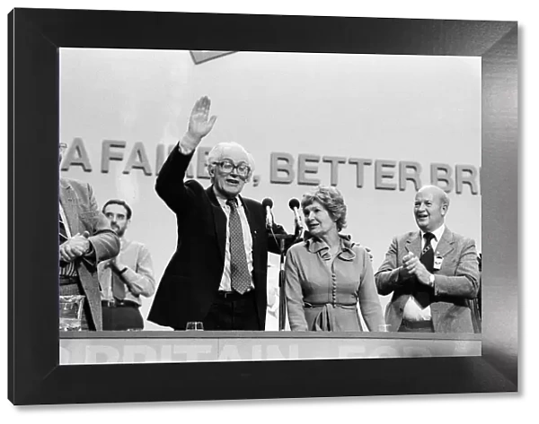 Labour Party Conference in Brighton. Former leader of the party, Michael Foot
