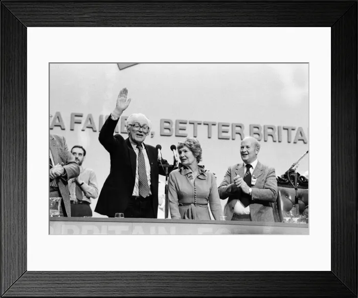 Framed Print : Labour Party Conference in Brighton. Former leader of the party, Michael Foot Framed Print : Labour Party Conference in Brighton. Former leader of the party, Michael Foot