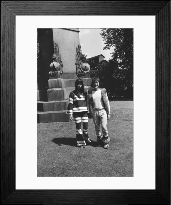 Framed Print : Sonny Bono & Cher, American music duo, who currently have a number one single in the US Framed Print : Sonny Bono & Cher, American music duo, who currently have a number one single in the US