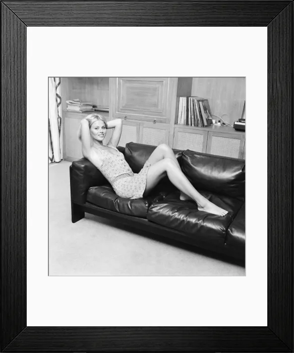 Framed Print : Britt Ekland, Swedish actress, pictured June 1971 Framed Print : Britt Ekland, Swedish actress, pictured June 1971