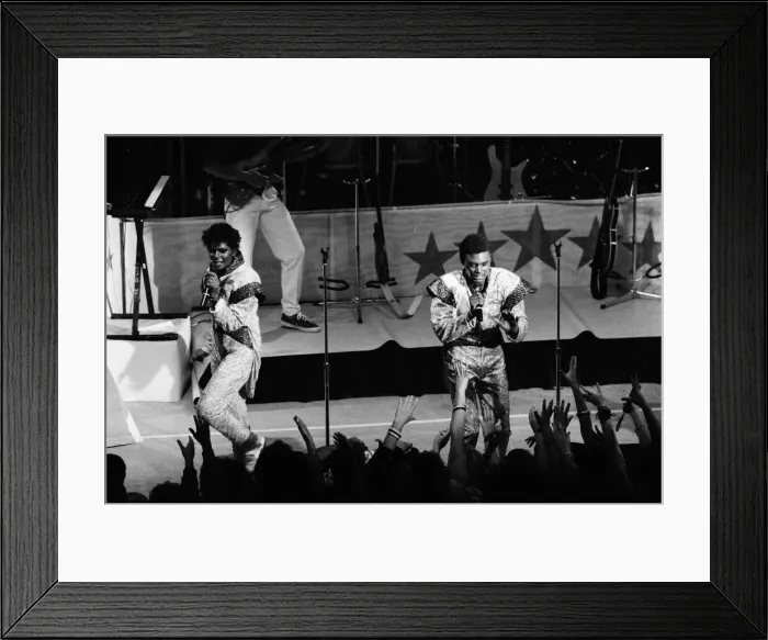 Framed Print : Pop group Five Star pictured backstage during their concert at the Colston Hall, Bristol Framed Print : Pop group Five Star pictured backstage during their concert at the Colston Hall, Bristol