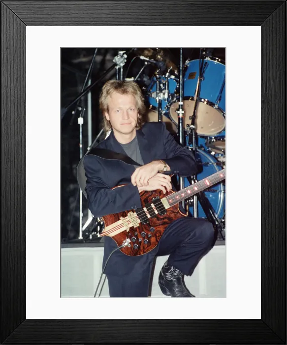 Framed Print : Mark King of band Level 42. 27th November 1990 Framed Print : Mark King of band Level 42. 27th November 1990