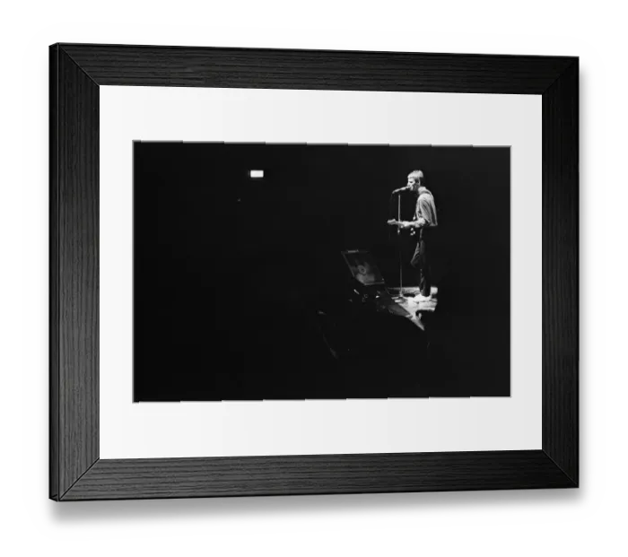 Framed Print : Paul Weller, and his band, The Jam, pictured during their final ever gig in 1982 Framed Print : Paul Weller, and his band, The Jam, pictured during their final ever gig in 1982