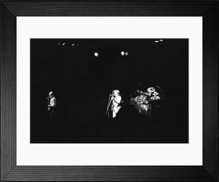 Framed Print : Paul Weller, and his band, The Jam, pictured during their final ever gig in 1982 Framed Print : Paul Weller, and his band, The Jam, pictured during their final ever gig in 1982