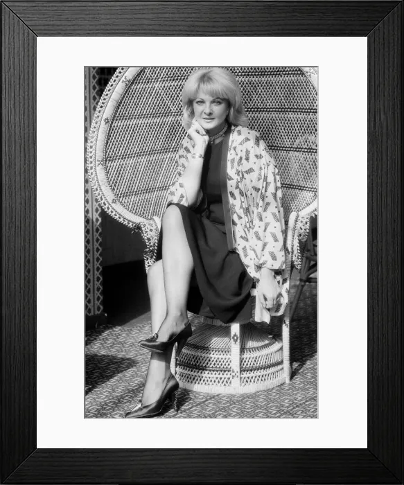 Framed Print : Mandy Rice Davies, pictured in 1986. Marilyn Davies