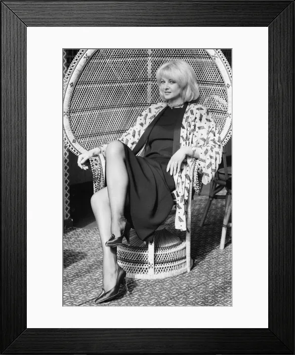 Framed Print : Mandy Rice Davies, pictured in 1986. Marilyn Davies Framed Print : Mandy Rice Davies, pictured in 1986. Marilyn Davies