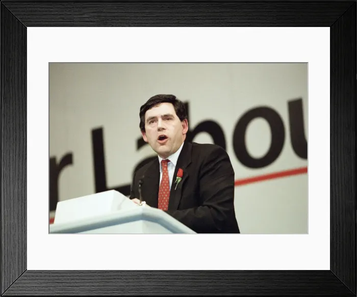 Framed Print : The Labour Party campaigning in Scotland ahead of the 1992 General Election