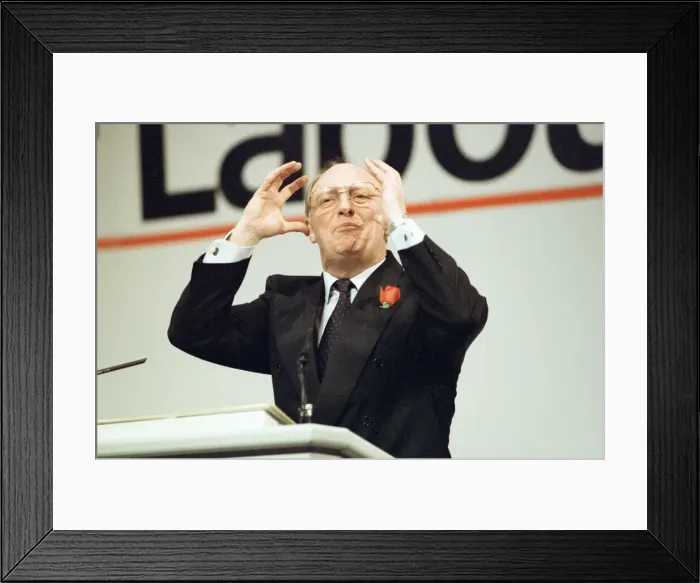 Framed Print : The Labour Party campaigning in Scotland ahead of the 1992 General Election