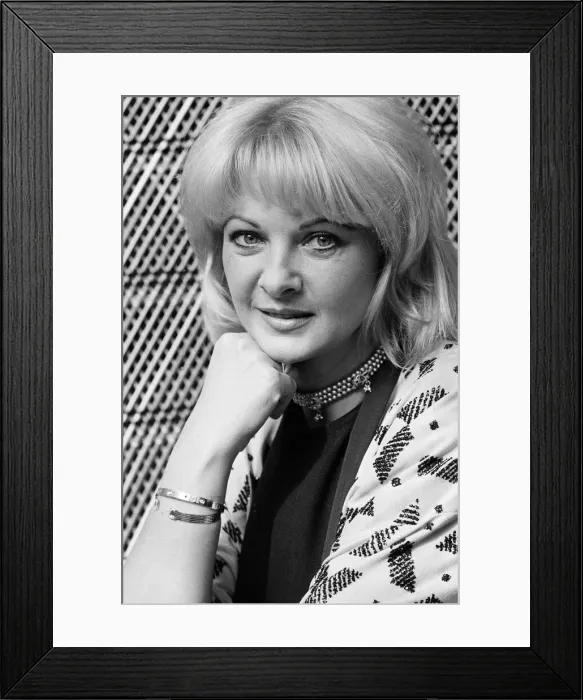 Framed Print : Mandy Rice Davies, pictured in 1986. Marilyn Davies