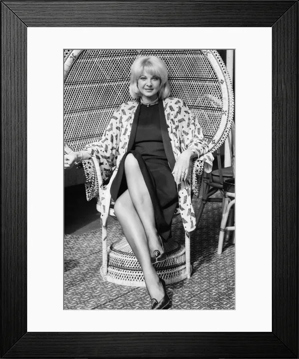 Framed Print : Mandy Rice Davies, pictured in 1986. Marilyn Davies