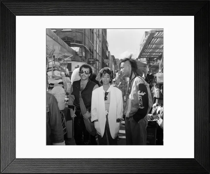 Framed Print : Pop group Shalamar in London, left to right, Howard Hewett Framed Print : Pop group Shalamar in London, left to right, Howard Hewett