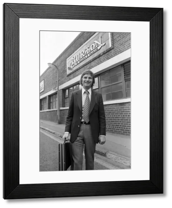 Framed Print : Consultant designer William Van Overdyk shows off his latest designs at the Burton Framed Print : Consultant designer William Van Overdyk shows off his latest designs at the Burton