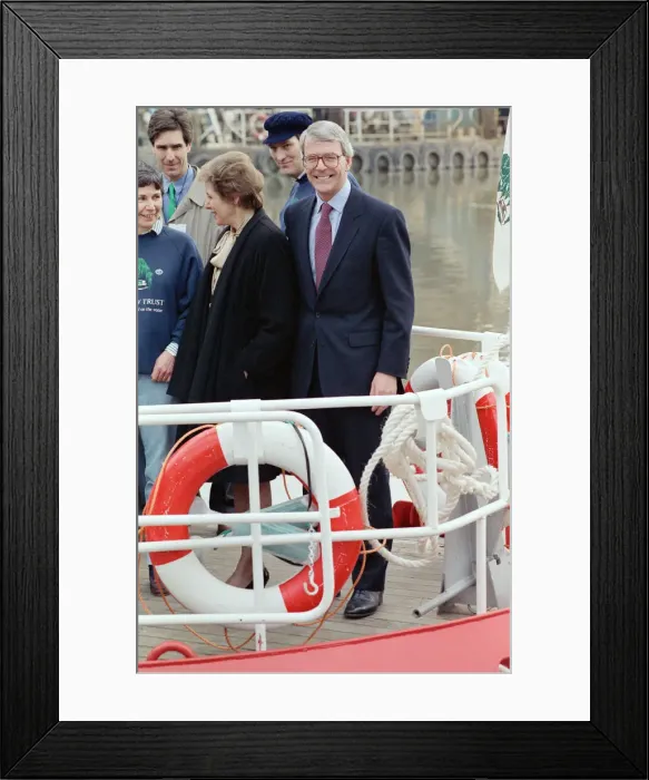 Framed Print : Prime Minister John Major with his wife Norma in Bristol Framed Print : Prime Minister John Major with his wife Norma in Bristol