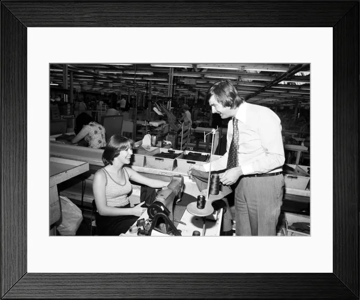Framed Print : Consultant designer William Van Overdyk shows off his latest designs at the Burton Framed Print : Consultant designer William Van Overdyk shows off his latest designs at the Burton