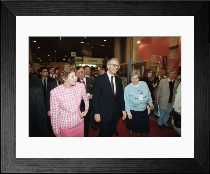 Framed Print : Prime Minister John Major and his wife Norma at the Ideal Home Exhibition, Earls Court Framed Print : Prime Minister John Major and his wife Norma at the Ideal Home Exhibition, Earls Court