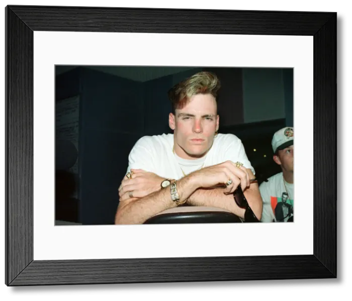 Framed Print : Vanilla Ice visits Capital Radio, London. 10th April 1991 Framed Print : Vanilla Ice visits Capital Radio, London. 10th April 1991