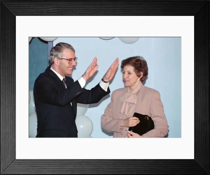 Framed Print : Prime Minister John Major pictured on his 49th birthday. 29th March 1992