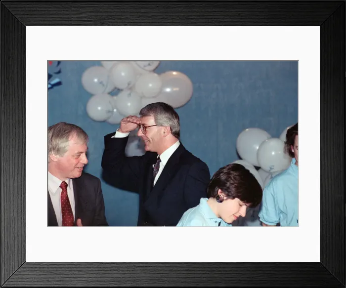 Framed Print : Prime Minister John Major pictured on his 49th birthday. 29th March 1992 Framed Print : Prime Minister John Major pictured on his 49th birthday. 29th March 1992