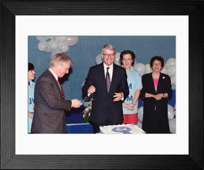 Framed Print : Prime Minister John Major pictured on his 49th birthday. 29th March 1992 Framed Print : Prime Minister John Major pictured on his 49th birthday. 29th March 1992