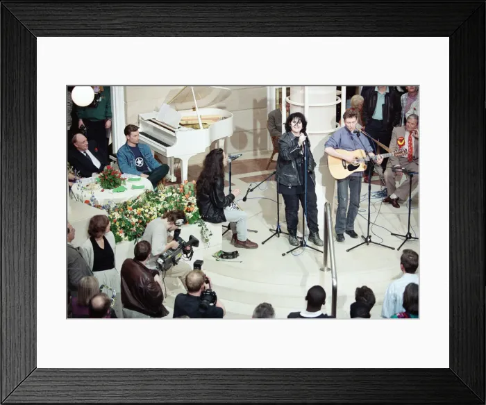 Framed Print : Labour rally ahead of the 1992 General Election. Alison Moyet performs Framed Print : Labour rally ahead of the 1992 General Election. Alison Moyet performs
