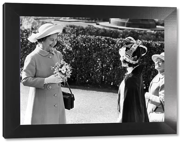 Queen Elizabeth II in Liverpool during her Silver Jubilee Tour