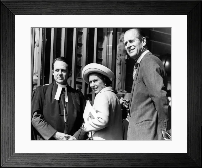 Framed Print : Queen Elizabeth II and Prince Philip, Duke of Edinburgh in Liverpool during the Silver Framed Print : Queen Elizabeth II and Prince Philip, Duke of Edinburgh in Liverpool during the Silver