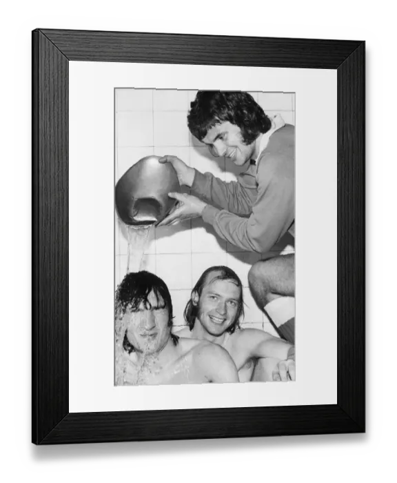 Framed Print : Making a big splash Derek Johnstone, who scored two of Rangers goals in Saturdays 4-0 win