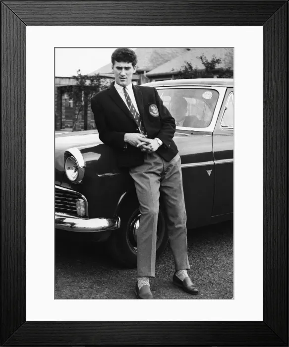 Framed Print : Jim Baxter was a Scottish professional footballer who played as a left half