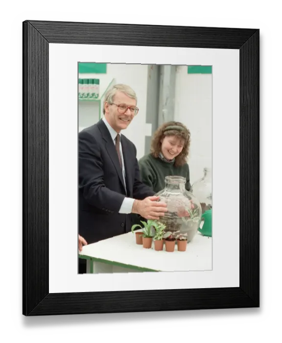 Framed Print : Prime Minister John Major in York, during the general election campaign. 26th March 1992