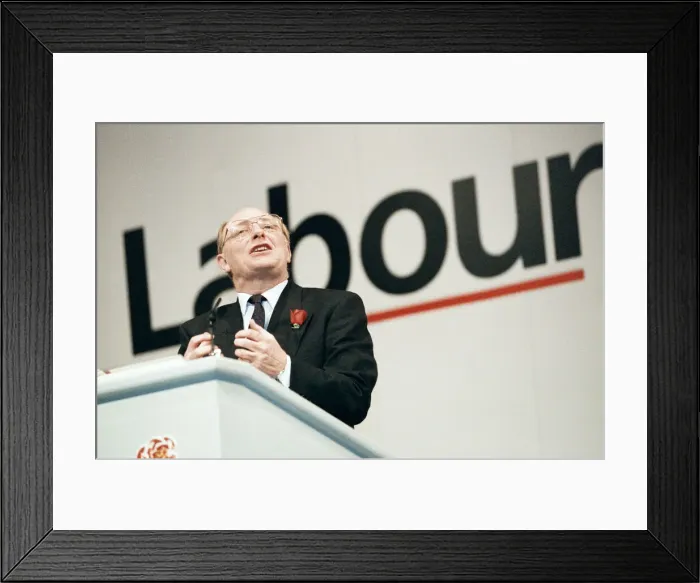 Framed Print : The Labour Party campaigning in Scotland ahead of the 1992 General Election