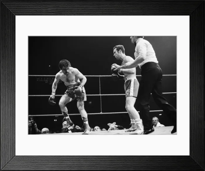 Framed Print : Alan Minter vs Vito Antuofermo for the WBA, WBC, The Ring Framed Print : Alan Minter vs Vito Antuofermo for the WBA, WBC, The Ring
