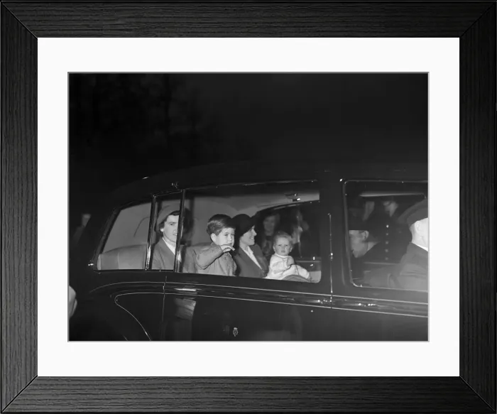 Framed Print : Prince Charles on his 3rd birthday, pictured with his sister, Princess Anne Framed Print : Prince Charles on his 3rd birthday, pictured with his sister, Princess Anne