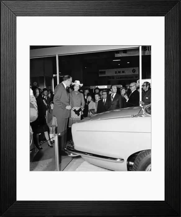 Framed Print : Princess Anne opens the British International Motor Show at Earls Court, London Framed Print : Princess Anne opens the British International Motor Show at Earls Court, London