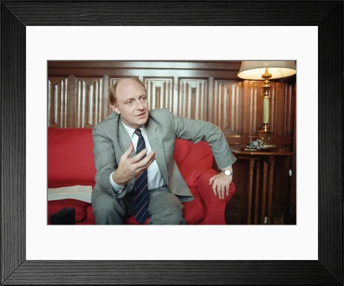 Framed Print : Leader of the Labour party Neil Kinnock. 12th July 1990