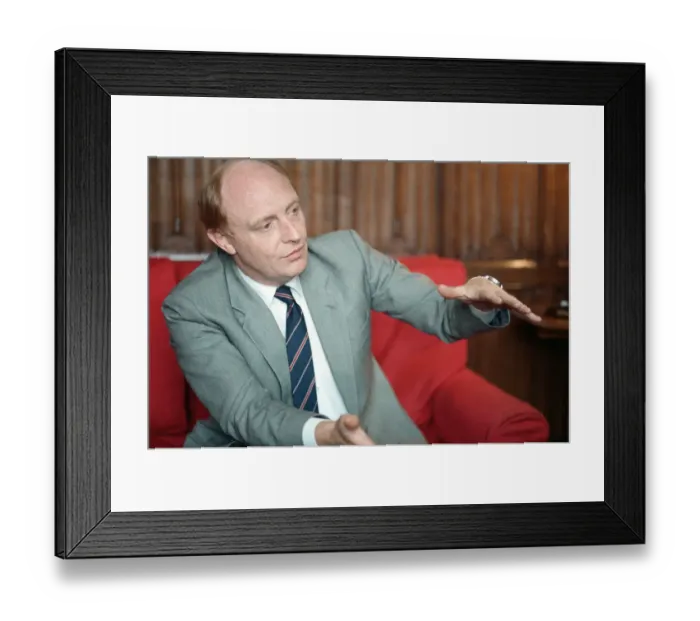 Framed Print : Leader of the Labour party Neil Kinnock. 12th July 1990