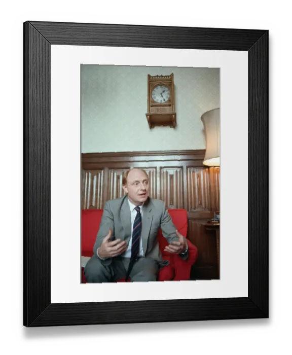 Framed Print : Leader of the Labour party Neil Kinnock. 12th July 1990