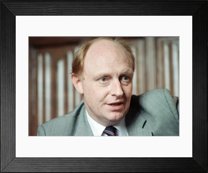 Framed Print : Leader of the Labour party Neil Kinnock. 12th July 1990