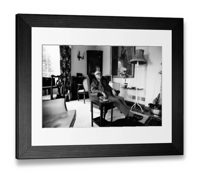 Framed Print : Mr Justice Melford Stevenson at his home The Truncheons'in Sussex Framed Print : Mr Justice Melford Stevenson at his home The Truncheons'in Sussex