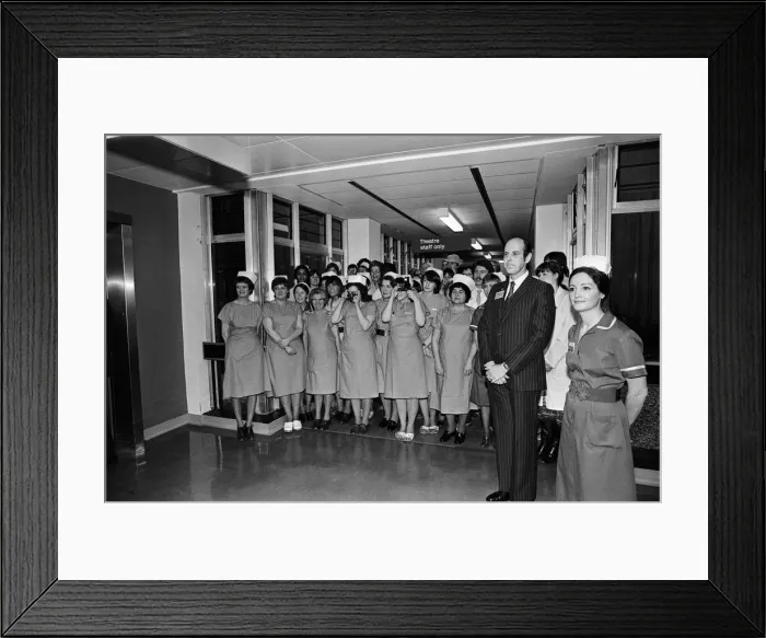 Framed Print : Queen Elizabeth II opens the Royal Surrey County Hospital Framed Print : Queen Elizabeth II opens the Royal Surrey County Hospital