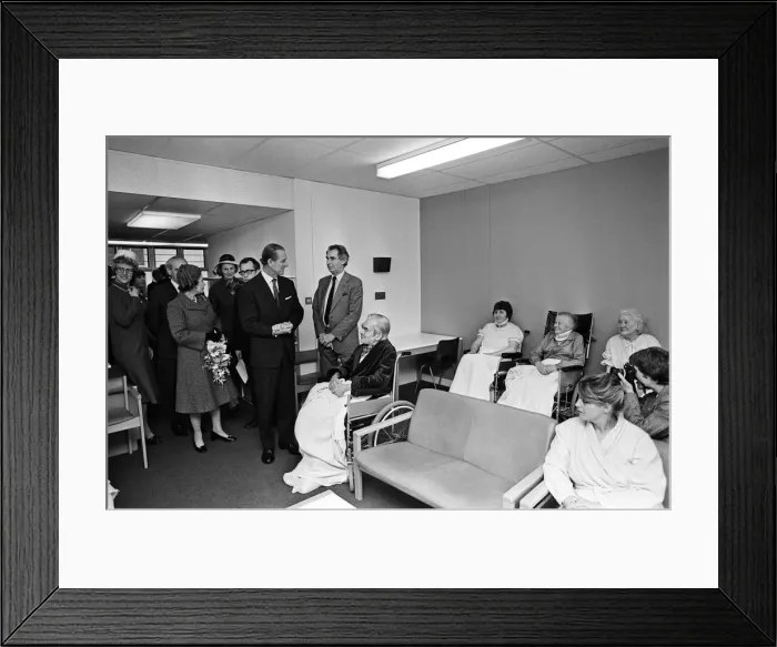 Framed Print : Queen Elizabeth II opens the Royal Surrey County Hospital Framed Print : Queen Elizabeth II opens the Royal Surrey County Hospital