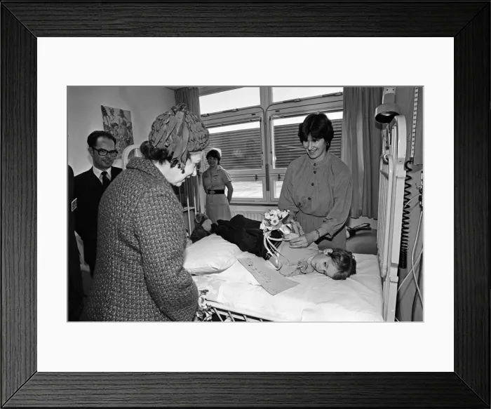 Framed Print : Queen Elizabeth II opens the Royal Surrey County Hospital Framed Print : Queen Elizabeth II opens the Royal Surrey County Hospital