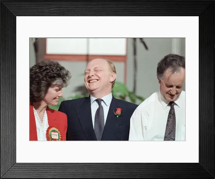 Framed Print : Labour leader Neil Kinnock receives the results of the 1992 General Election Framed Print : Labour leader Neil Kinnock receives the results of the 1992 General Election