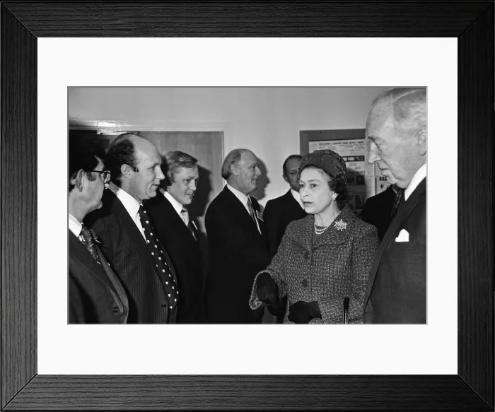Framed Print : Queen Elizabeth II opens the Royal Surrey County Hospital