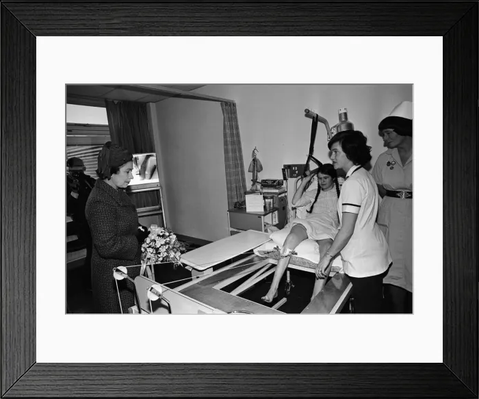 Framed Print : Queen Elizabeth II opens the Royal Surrey County Hospital