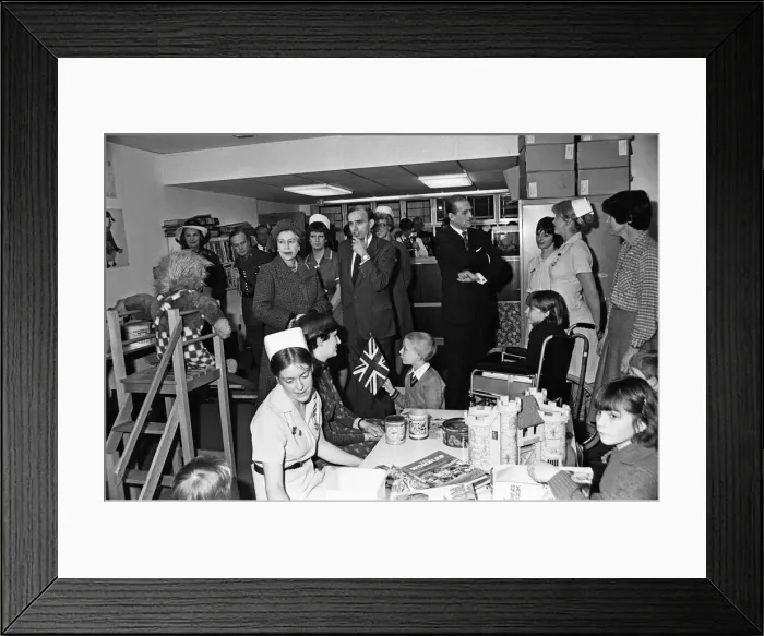 Framed Print : Queen Elizabeth II opens the Royal Surrey County Hospital Framed Print : Queen Elizabeth II opens the Royal Surrey County Hospital