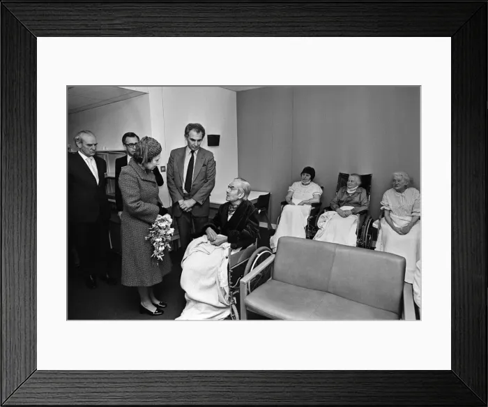 Framed Print : Queen Elizabeth II opens the Royal Surrey County Hospital Framed Print : Queen Elizabeth II opens the Royal Surrey County Hospital